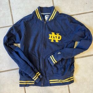 Notre Dame Blue and Yellow Zip-Up Jacket